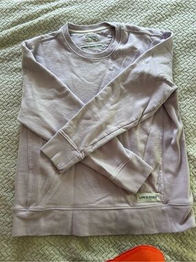 Life Is Good Lavender Pullover Sweatshirt